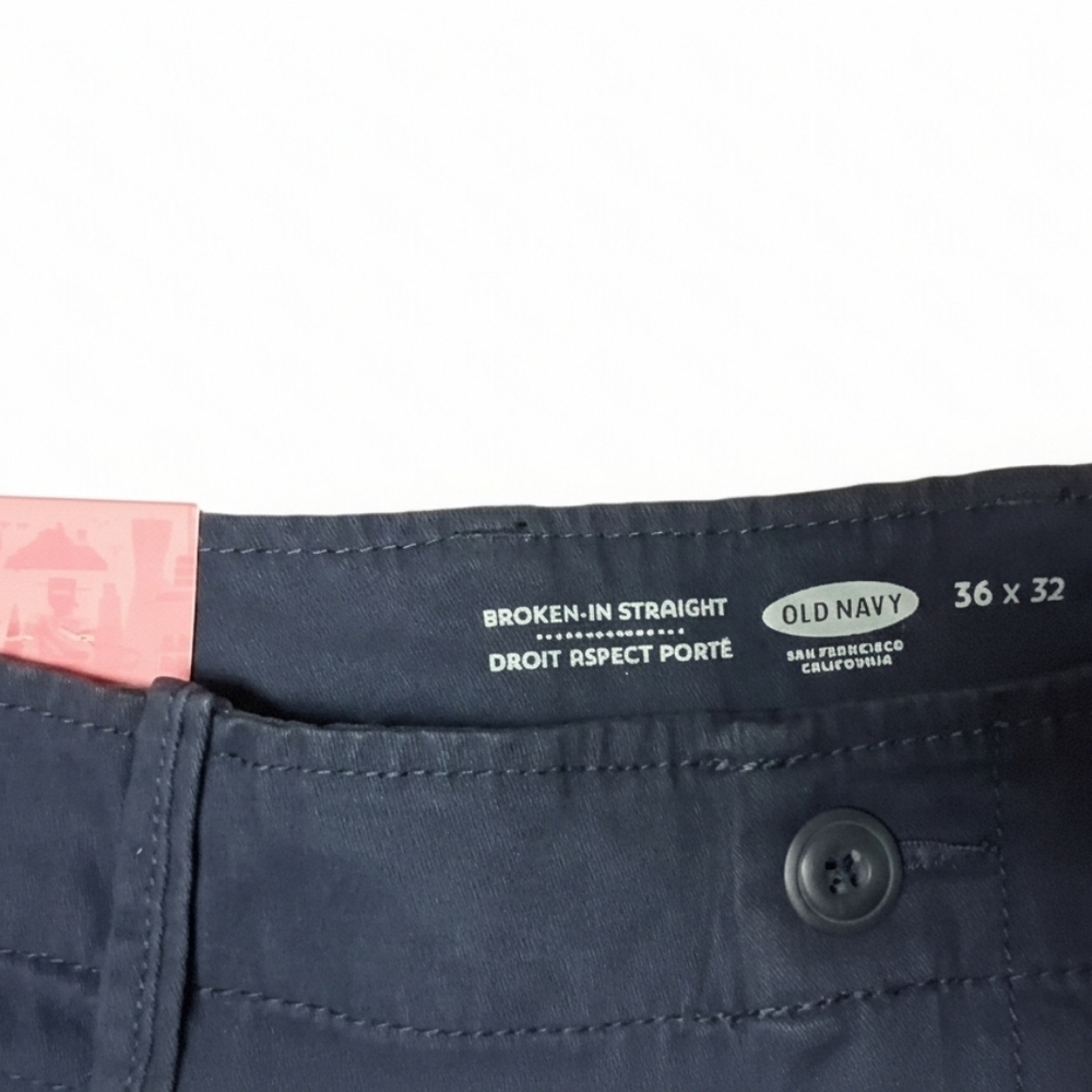 4/20$ Old Navy Men's Dark Blue Chinos - Picture 3 of 3